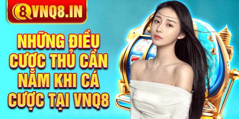 Những điều cược thủ cần nắm khi tham gia cá cược tại VNQ8